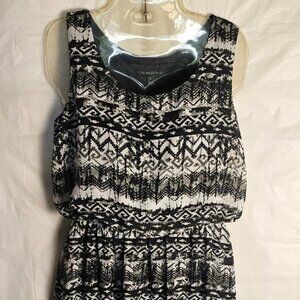 Cynthia Rowley Dress High Low Sleeveless Black & Gray size 8